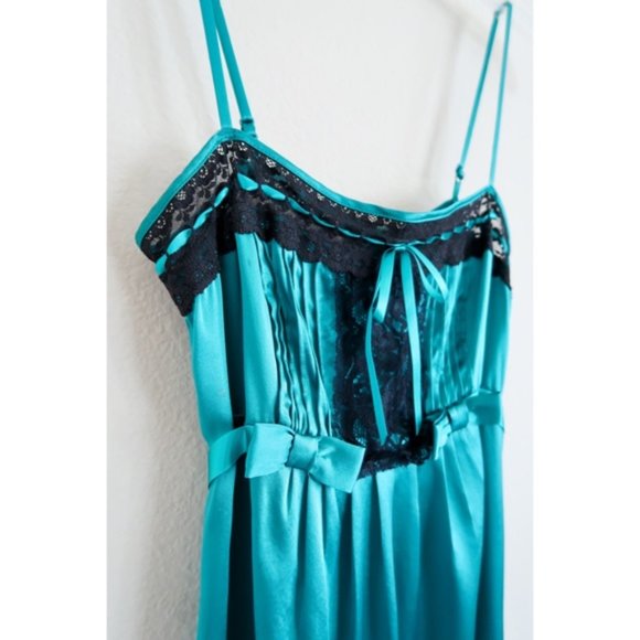 New vintage Betsey Johnson 90's Y2K 100% silk babydoll pin-up slip dress - Picture 5 of 8